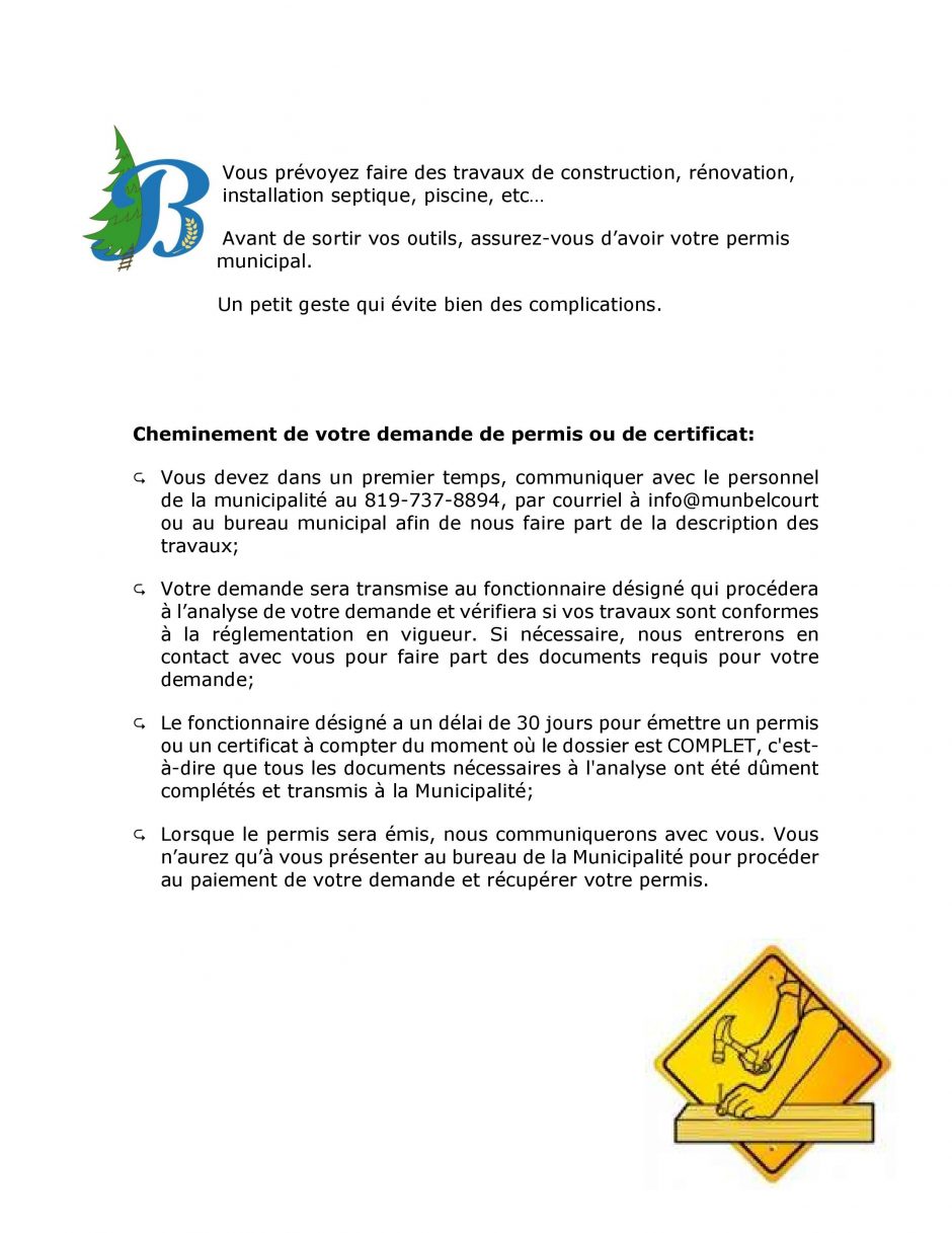 Vous Prévoyez Des Travaux